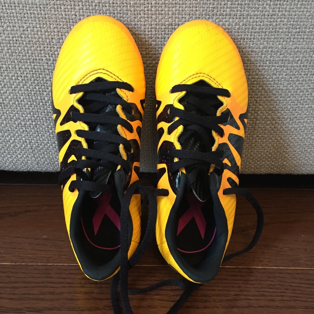 Adidas Soccer Cleats Kids' X15.3 Yellow/Black Size